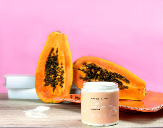 Zen & Bloom Hibiscus & Papaya Whipped Body Butter | 4 oz jar for $18