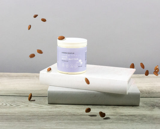 Zen & Bloom Almond Soufflé  Whipped Body Butter | Almond Scented Whipped Body Butter | 4 oz jar for $18