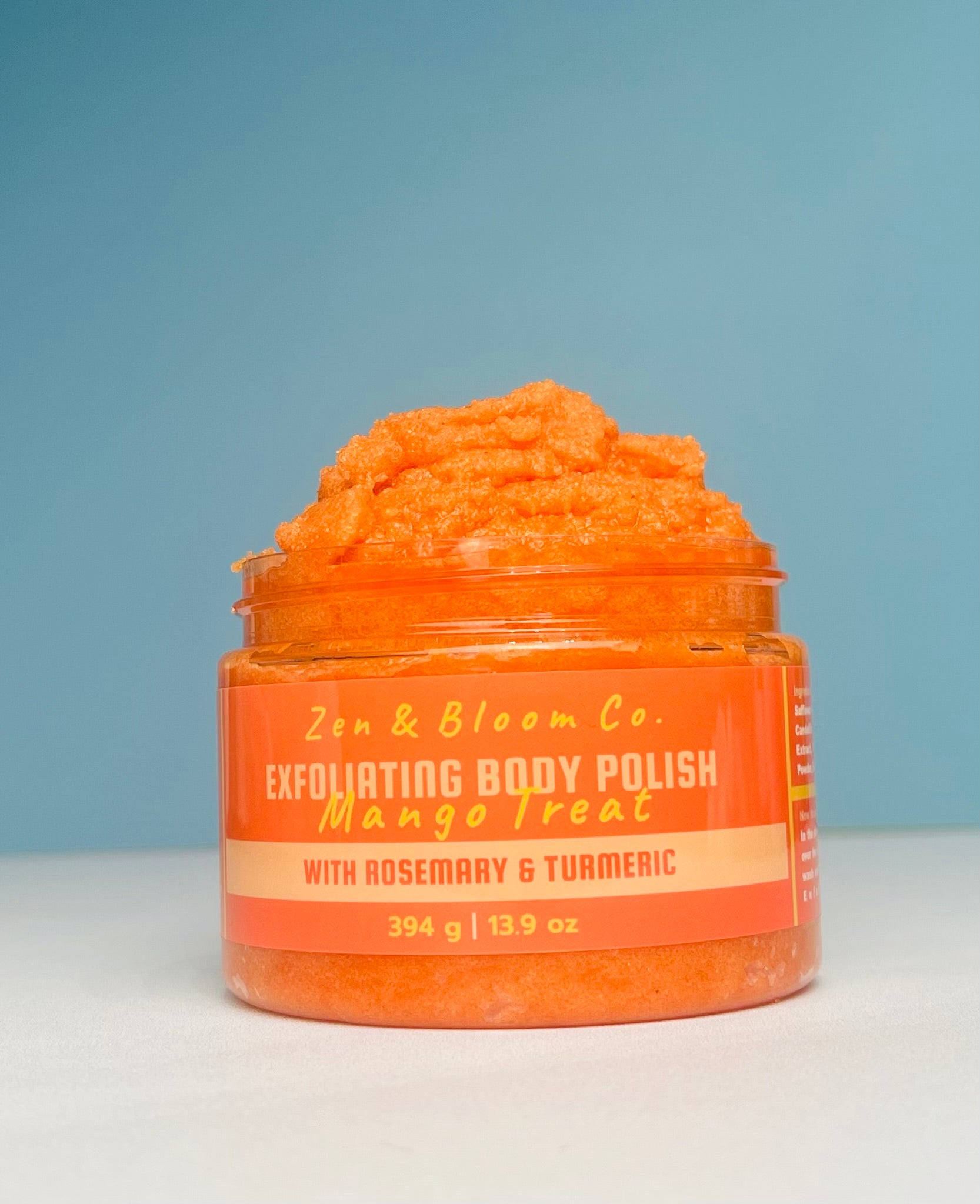Zen & Bloom Mango Treat Body Polish 13.9 oz jar for $27